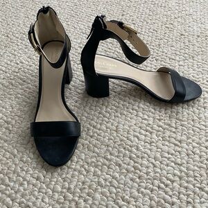 Cole Haan Black Block Heel Sandals